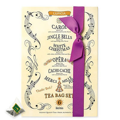 日本直送」ルピシア・クリスマス プチ缶ティーバッグセット 6缶入り