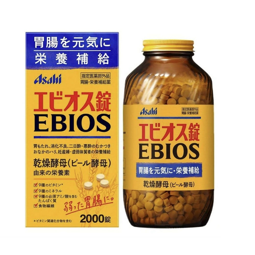 EBIOS Beer Yeast Gastrointestinal Health 2000pills 1 개