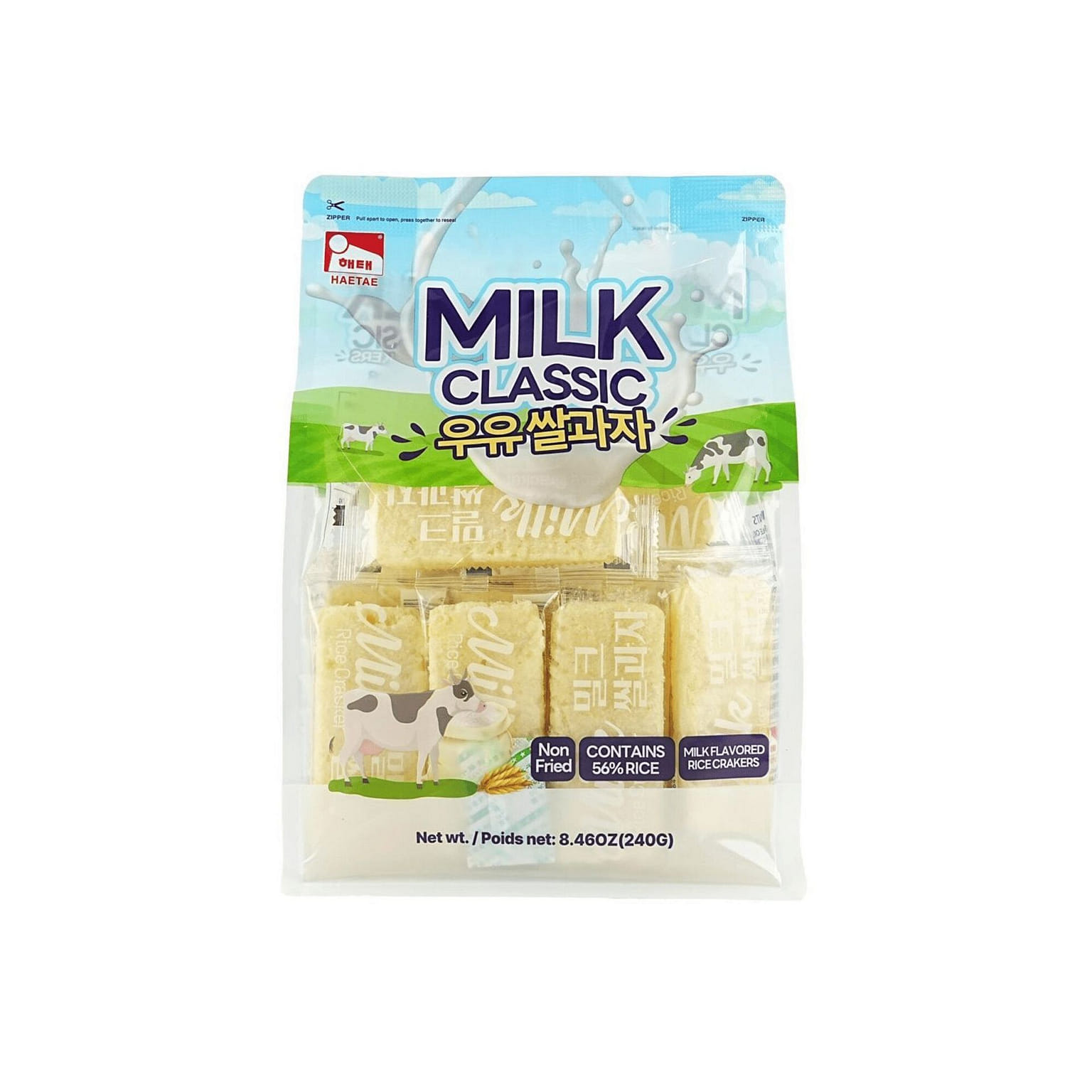 Haitai Rice Crackers Classic Milk Flavor (240g) 1 개