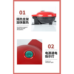 Waffle Sandwich Breakfast Maker, Blue 1 count