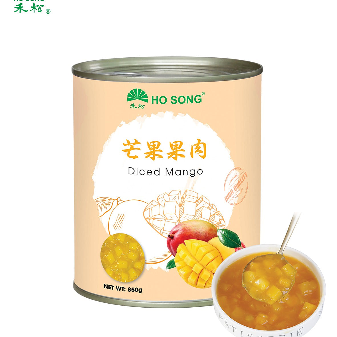 프리미엄 망고 다이스 시럽 절임 1.87 lb