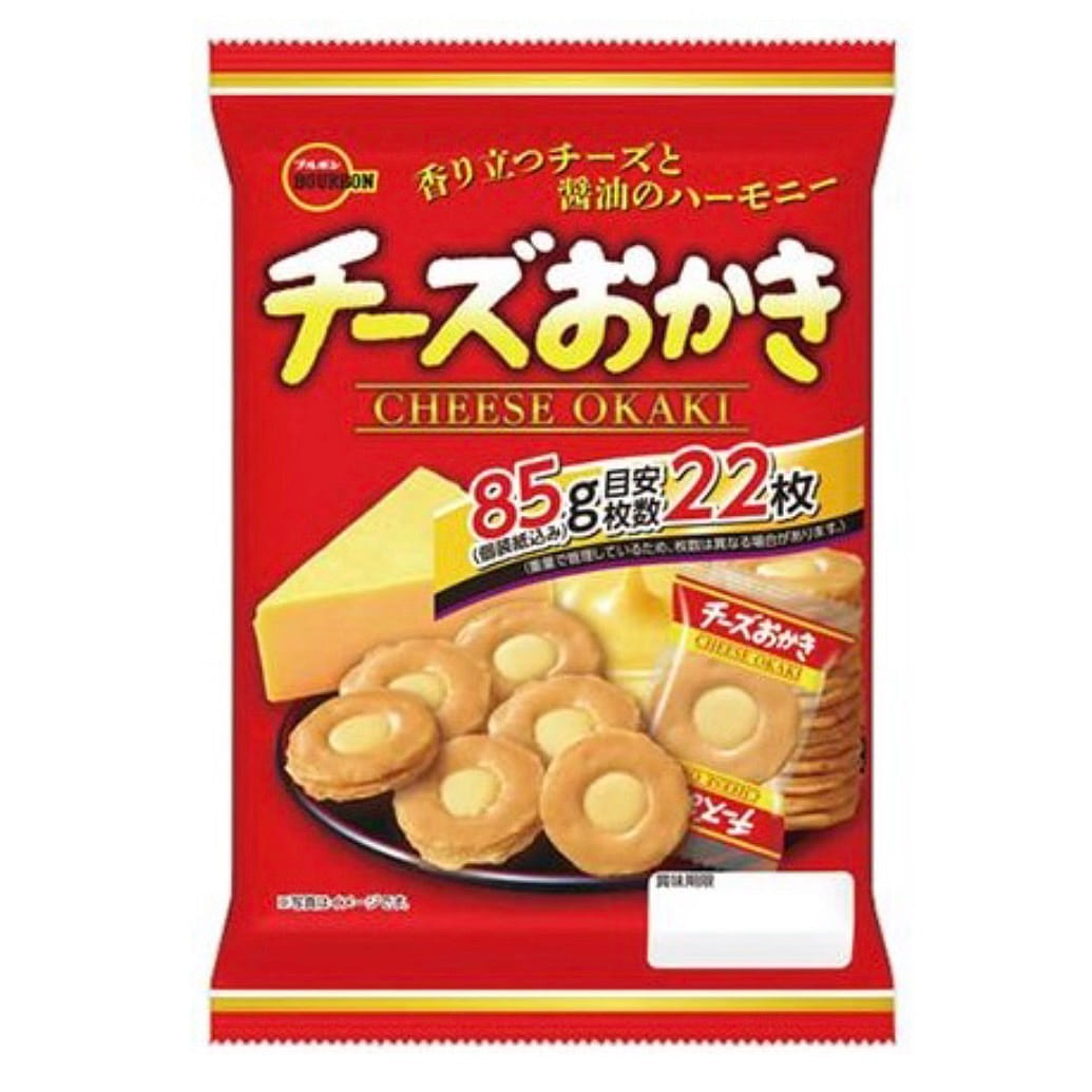 Rice Cracker Camembert Cheese Okaki Bourbon 85g 1 ส่วน
