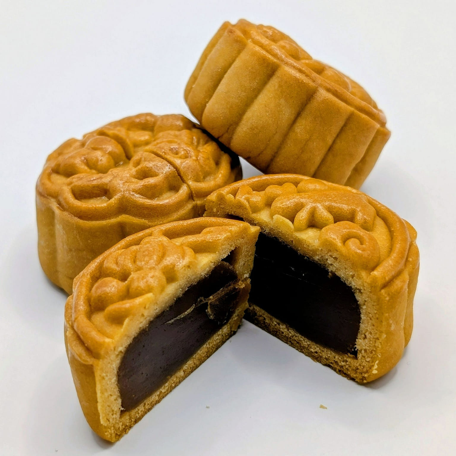 Red Bean Mooncake 4pc Gift Set 1 box
