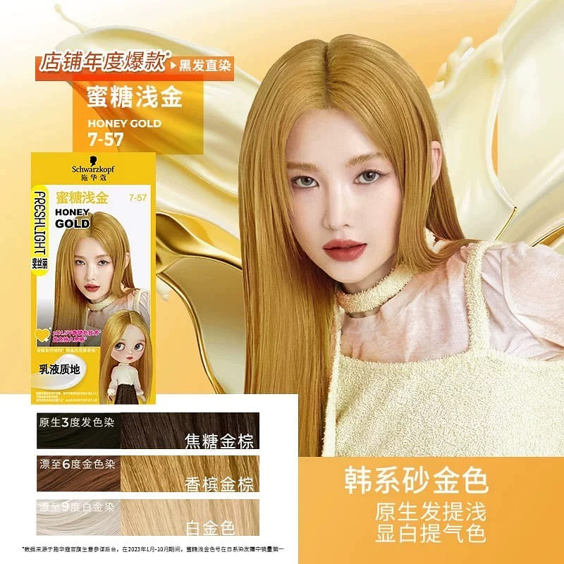 Schwarzkopf Amino Acid Bubble Hair Dye #22 1 กล่อง