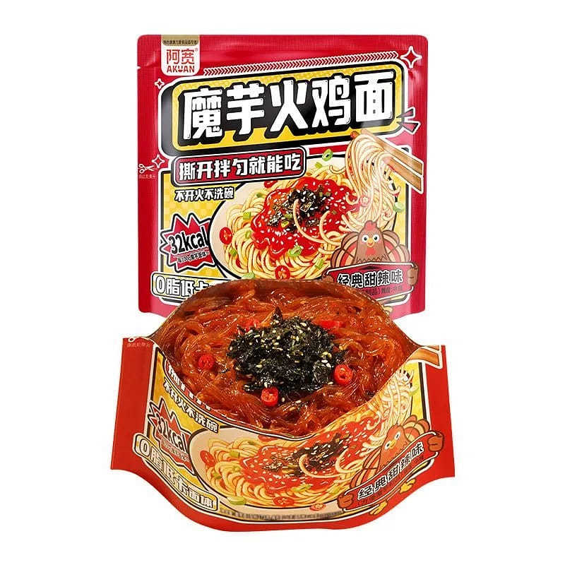 阿寬 魔芋火雞面 魔芋面 速食 泡麪 減脂代餐 170 克