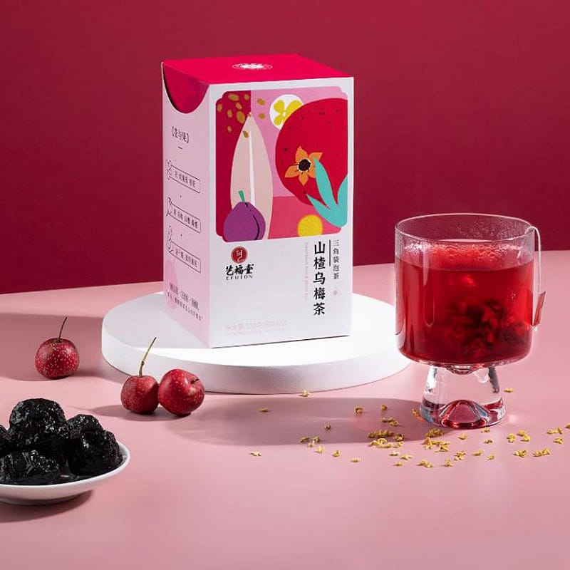 Sour Plum Soup Hawthorn Plum Licorice Tea Bag Cold Brew Punch Juice Fruit 120g 120 그램