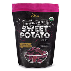 Jans Organic Purple Sweet Potato Chips 4 oz*12 pack