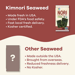 Kimnori Organic KBBQ Seaweed Snack 4g 12 Pack 1.68 oz