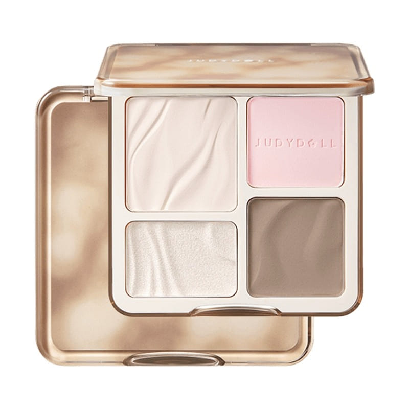 Judydoll 2IN1 Highlighter Contour Palette#04 Blush 9 그램
