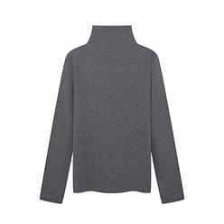 터틀넥 울 소재 보온 스킨웨어 상의-연회색-M 1 개
