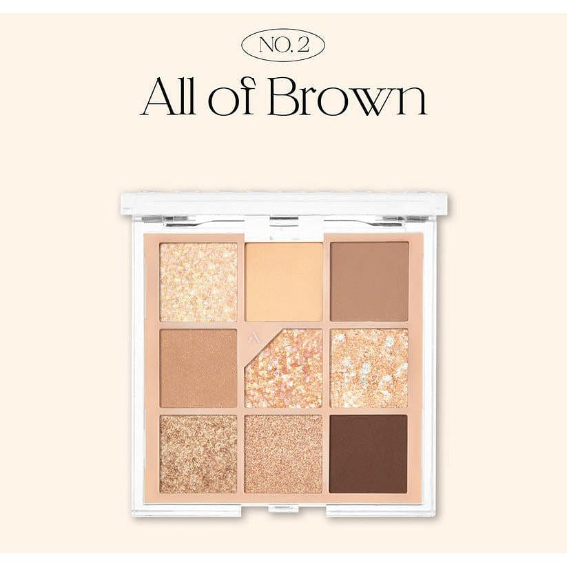 UNLEASHIA Glitterpedia Eye Palette (No2 All of Brown) 6.2 กรัม