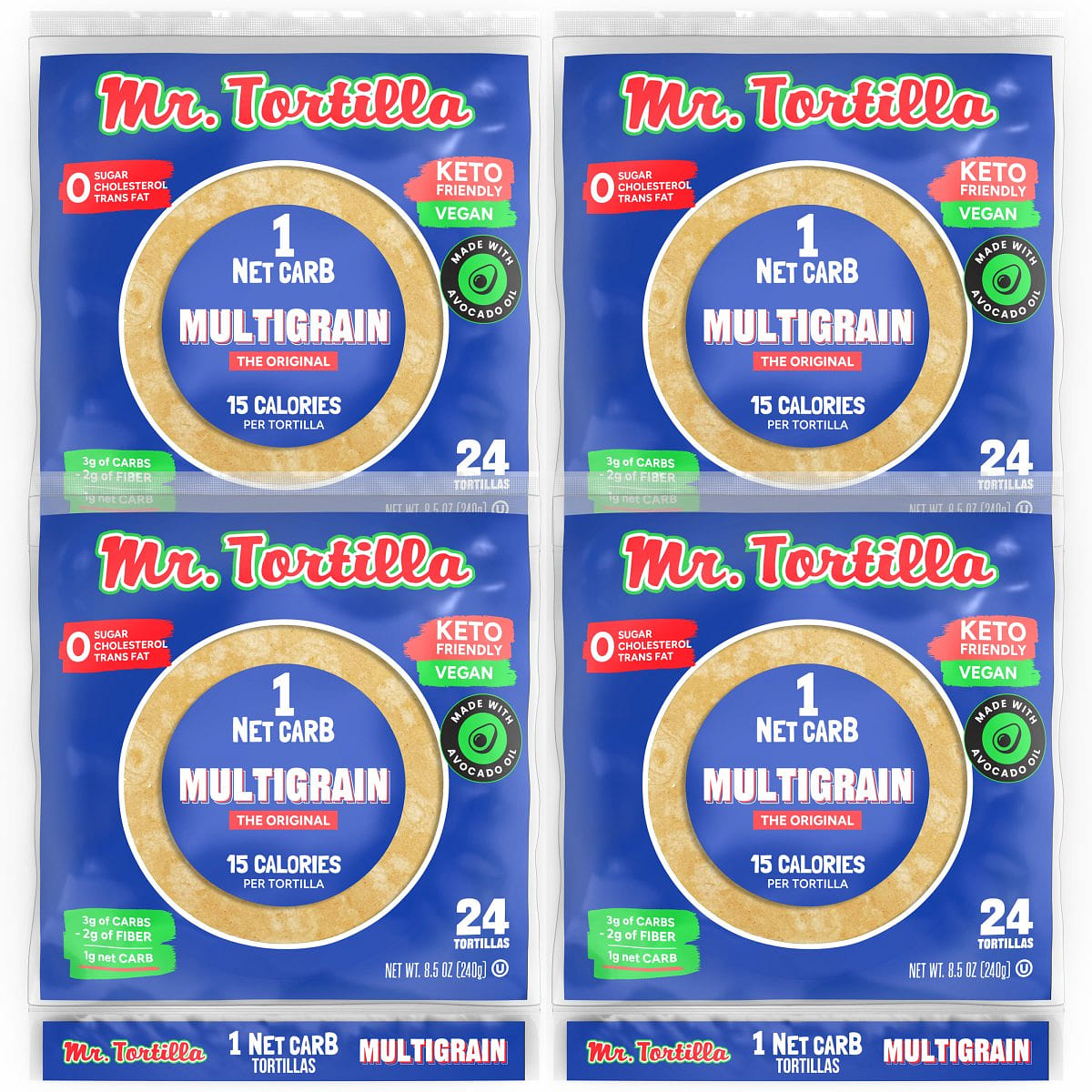 1 Net Carb Multigrain Tortillas - 96 Count 1 each