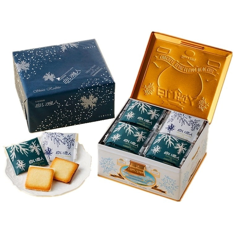 ISHIYA White Chocolate Cookies 27pc and Black Chocolate cookies 9pc total 36pc 36 개입