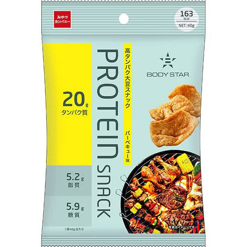 Oyatsu Protein Snack BODY STAR BBQ Flavor 40g 1 個