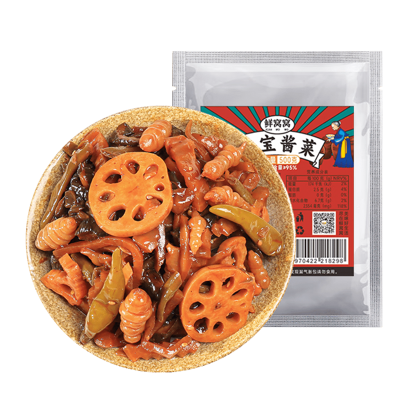Fresh Wowo Babao Pickled vegetables 500g 500 g