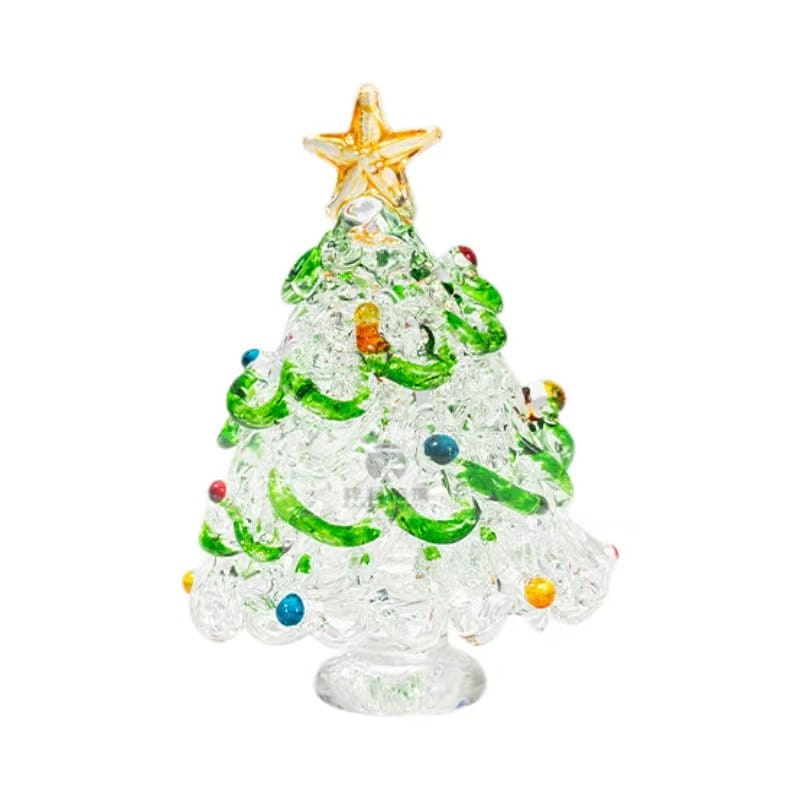 Christmas Tree Handwork Coloured Glaze Christmas Decoration-White S 1 개