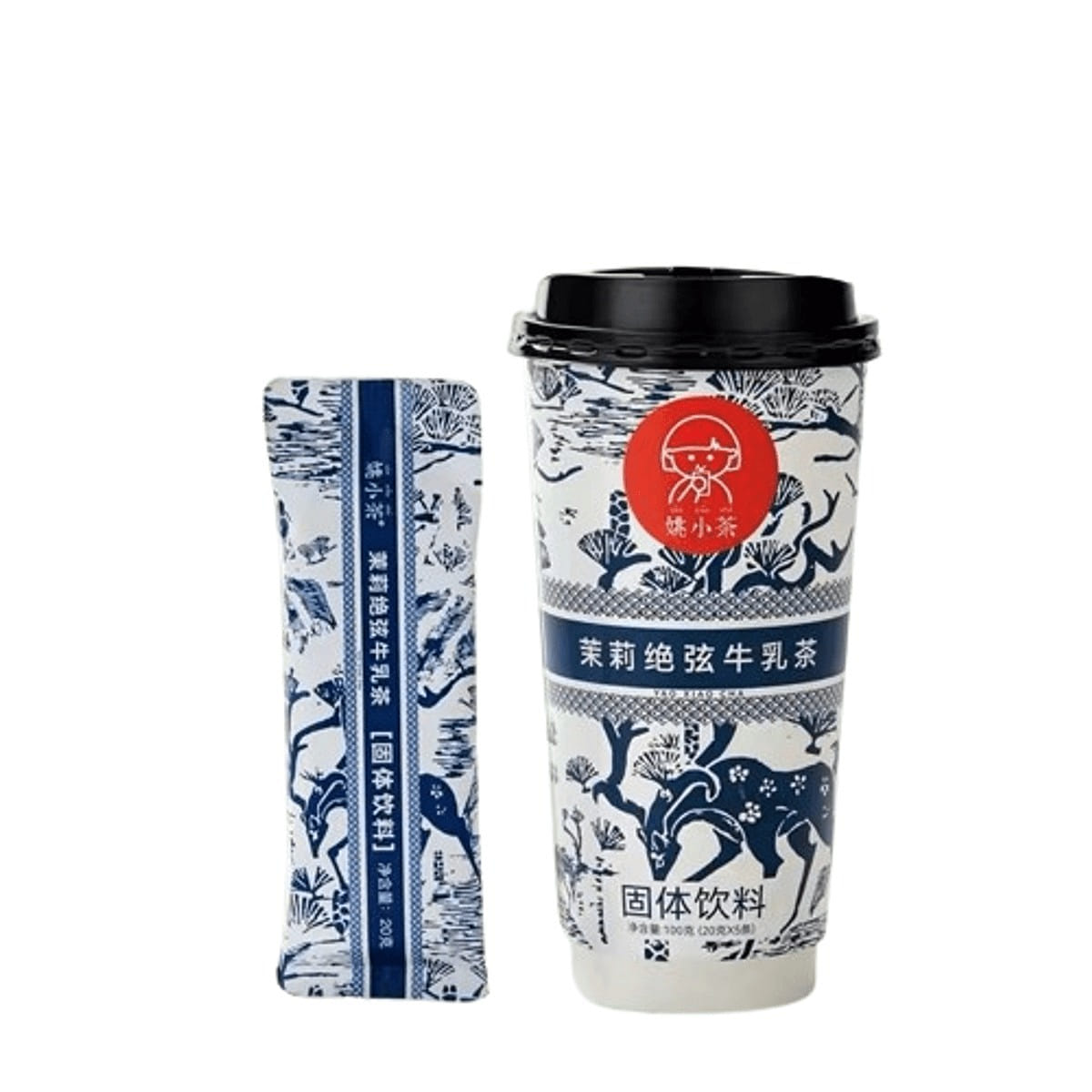 姚小茶 茉莉绝弦牛乳茶伯牙0加糖1盒5杯 100 克