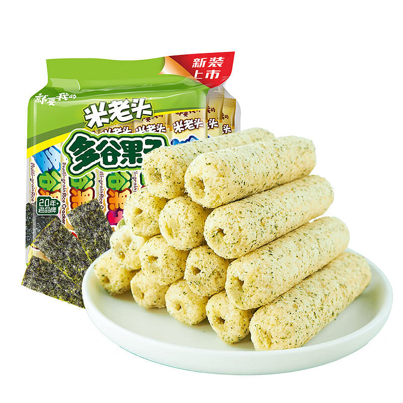 Uncle Pop RiceRoll Multi grain energy bar Seaweed 200 グラム