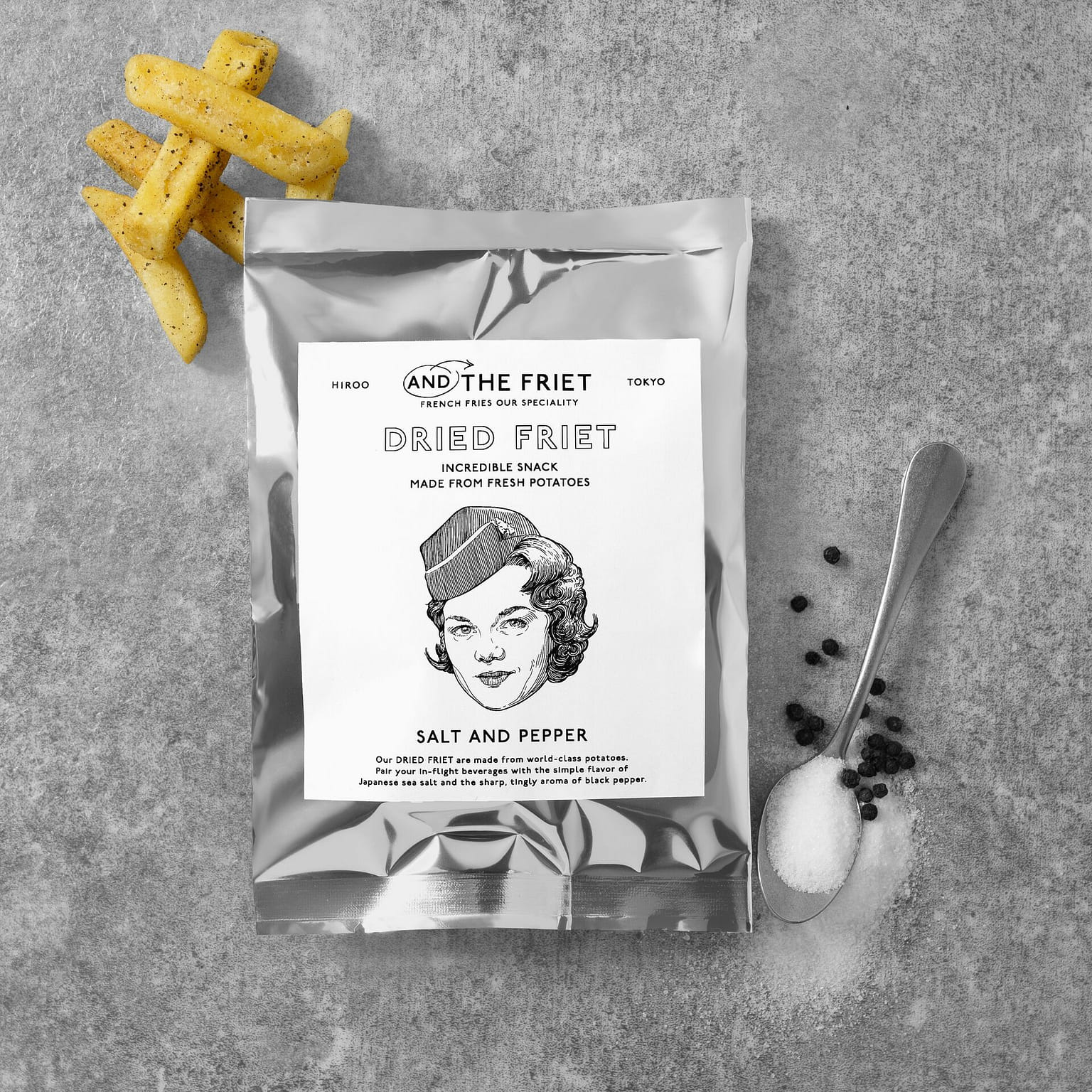AND THE FRIET Tokyo Limited Salt And Pepper Chips 60g 1 개