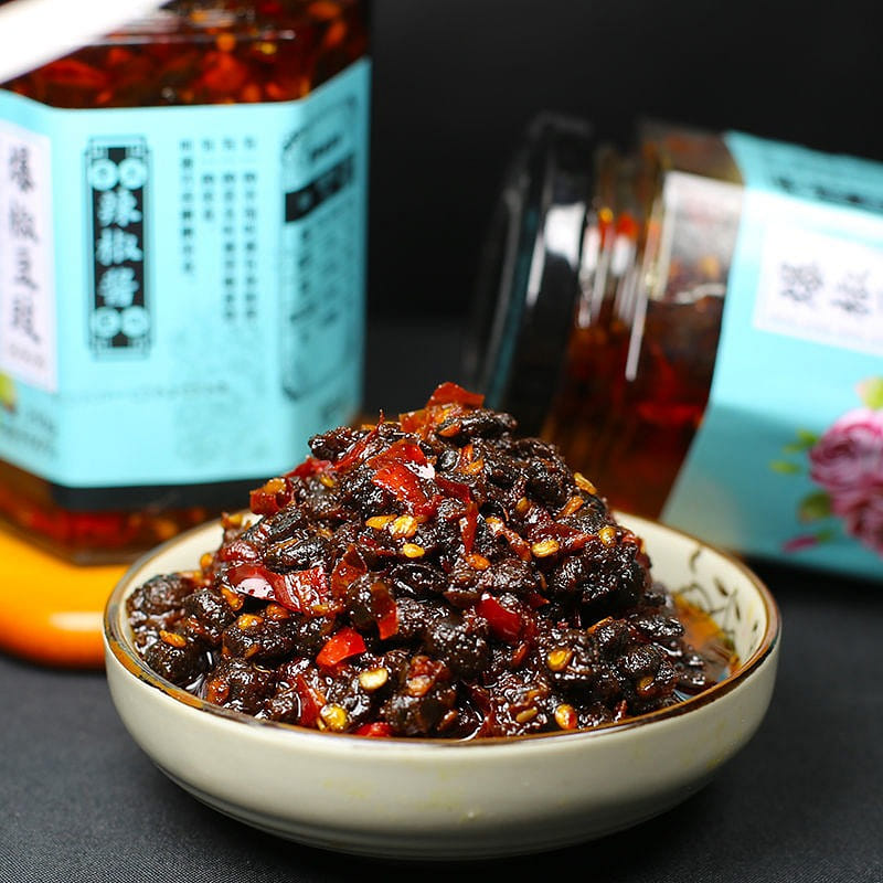 Jiangxi special spicy chili bean drum super spicy under the food bibimbap sauce 210 그램