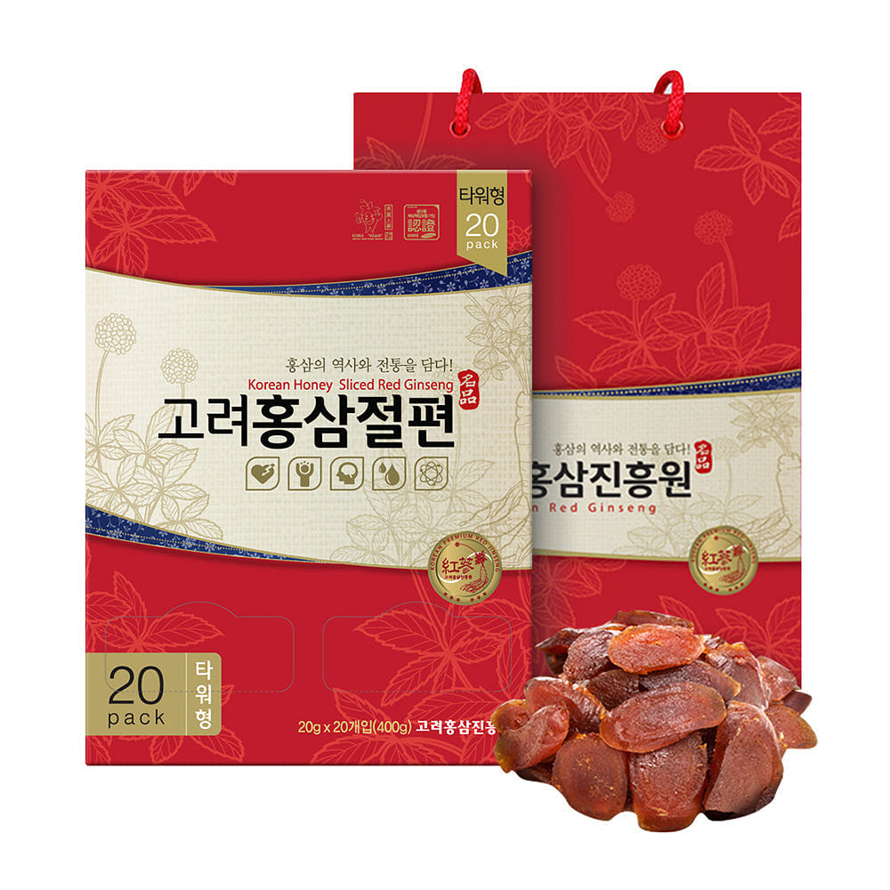 Goryo Red Ginseng Promotion Agency Korean Honey Sliced Red Ginseng+Shopping bag 400 กรัม