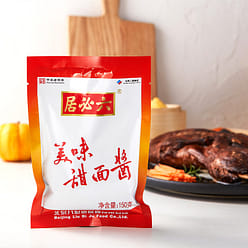 六必居 甜面酱150g袋装蘸酱正宗北京烤鸭炸酱面煎饼专用 150 克
