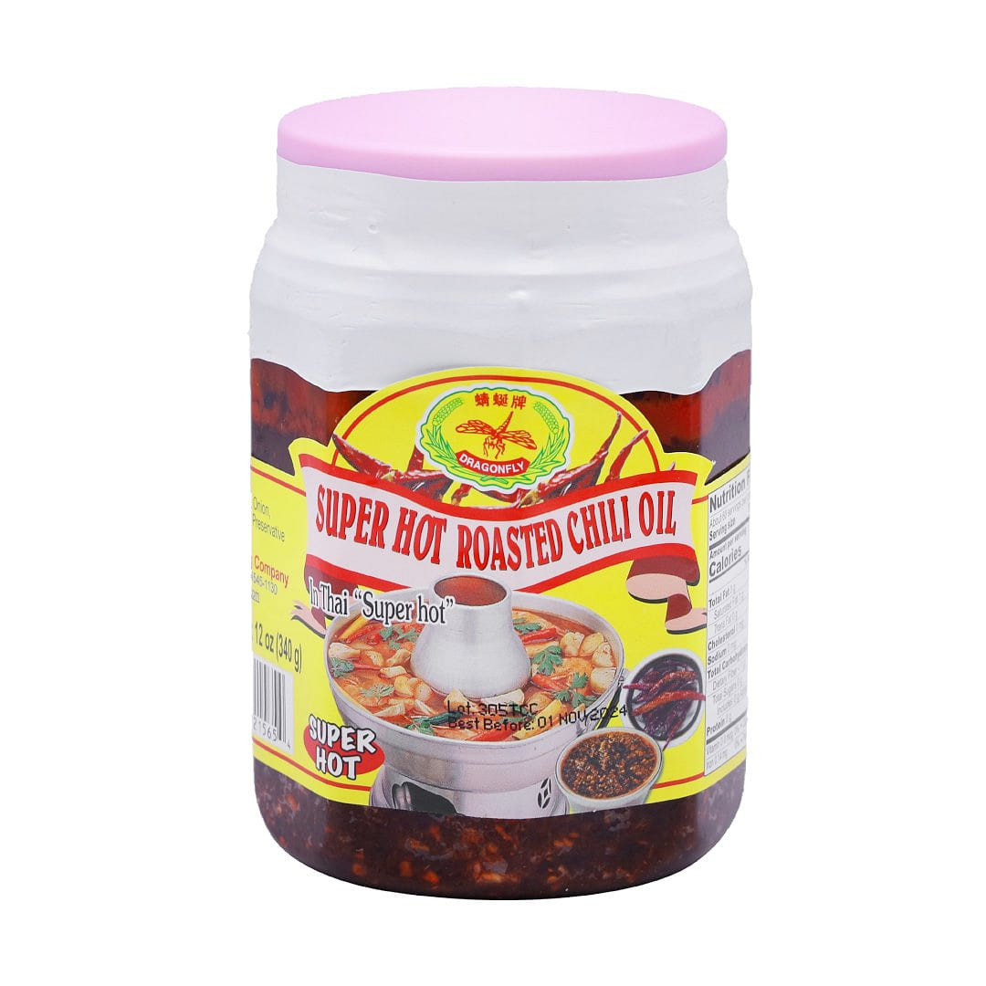 Dragonfly Super Hot Roasted Chili Oil 12 온스