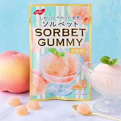 Sorbet Gummy White Peach Flavor 50g 1 each