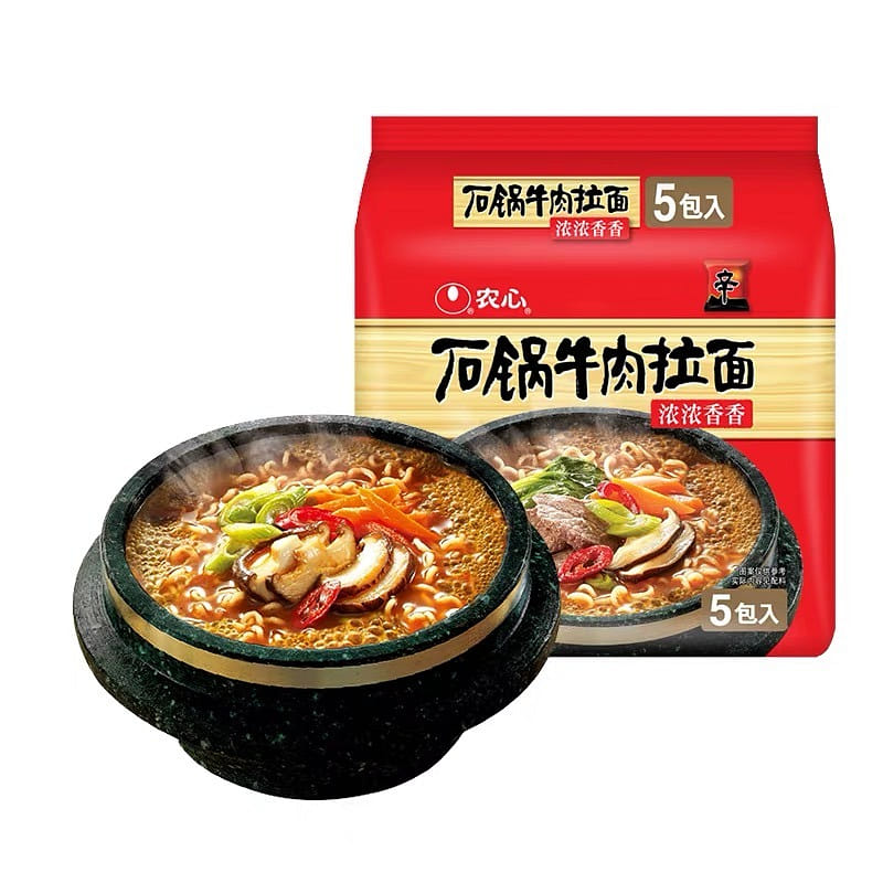 Nongshim Beef Hot Pot Instant Noodles (Korea) 600g 600 g