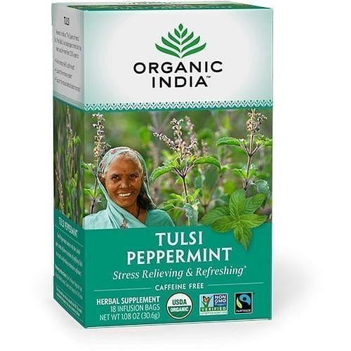 Organic India Tulsi Peppermint Tea, 18 tea bags 18 개입