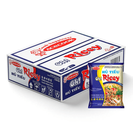 weee_instant_Oh Ricey Phnompenh Rice Noodles Vietnam Instant Noodles pack of 24 1 case