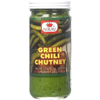 Nirav Green Chili Chutney, 7.74 oz bottle 7.74 온스