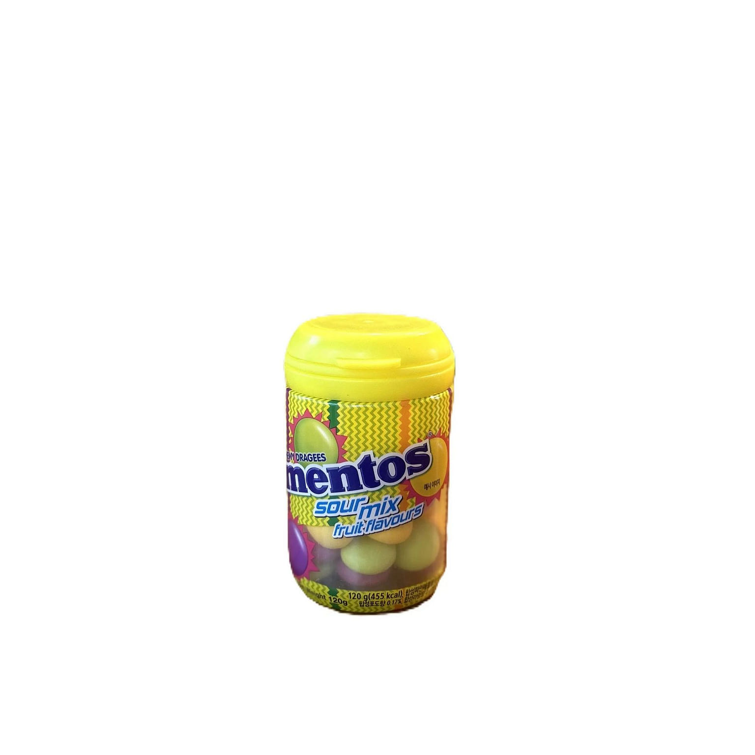 Mentos Sour Mix Fruit Flavors 120g (Korea) 1 phần