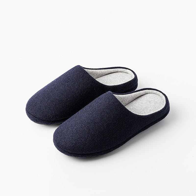 [Super comfortable - Glaze blue 43/44] High quality wool latex cotton slippers 1 個