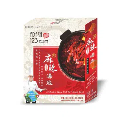 Fresh 123 Sichuan Spicy Hot Pot Soup Base 800 g