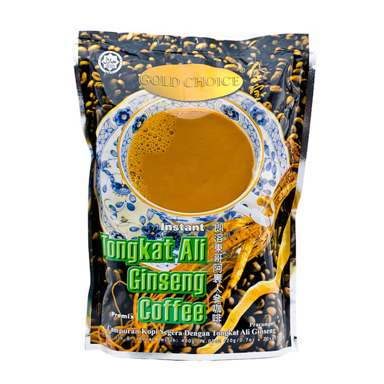 Get Gold Choice Instant Tongkat Ali Ginseng Coffee Pre Delivered