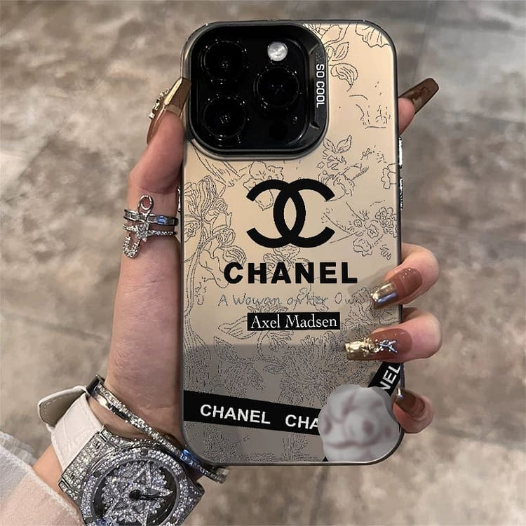 Get Chanel Camellia style phone case for iPhone 15 Pro Max