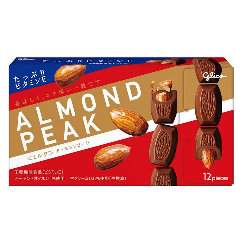 Glico Almond Peak Milk Chocolate 12 tablets 1 개