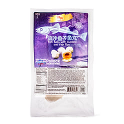 Ri Wang Fish Balls with Custard and Fish Roe, Frozen 6 oz