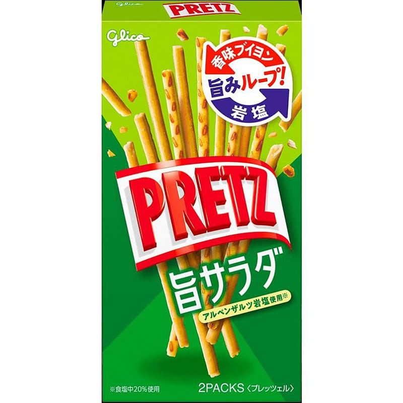 Glico Pretz Salad Flavour Crispy Sticks 64g 1 개
