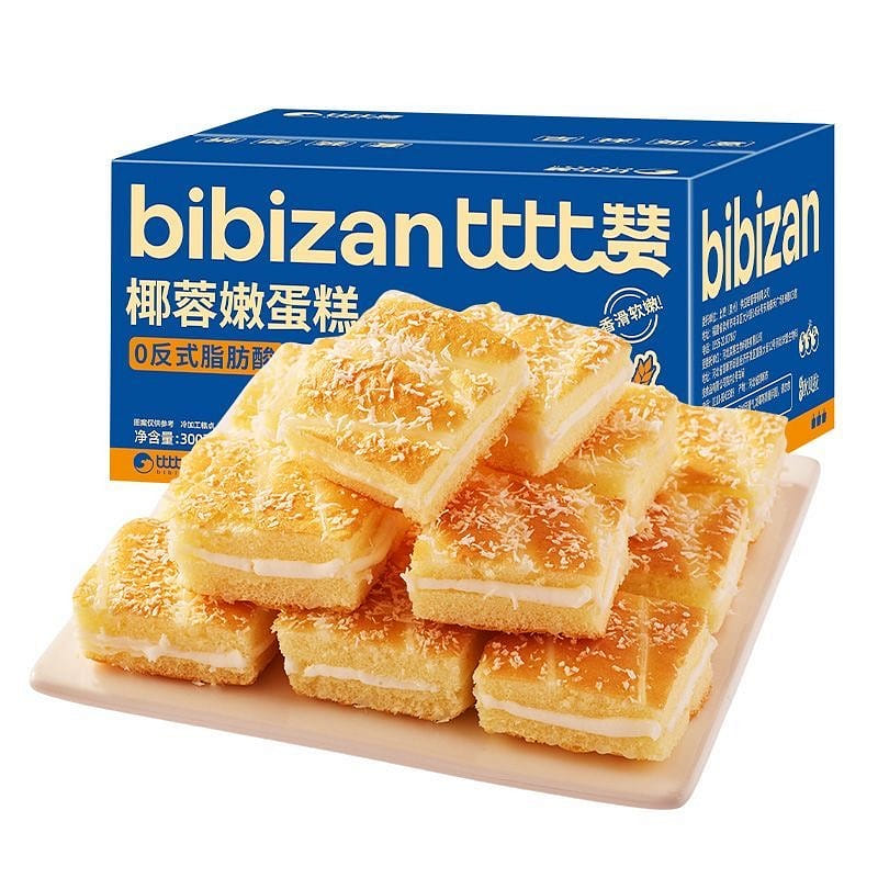 Bibizan Coconut-Topped Soft Cake Breakfast Bread 300 g