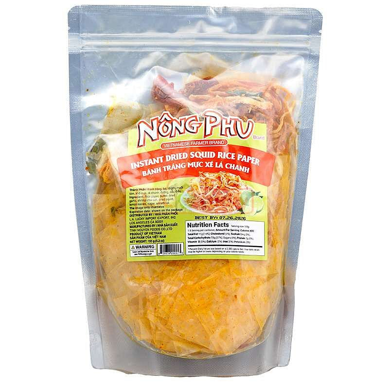 [NONG PHU] Dried Squid Rice Paper - 150 g