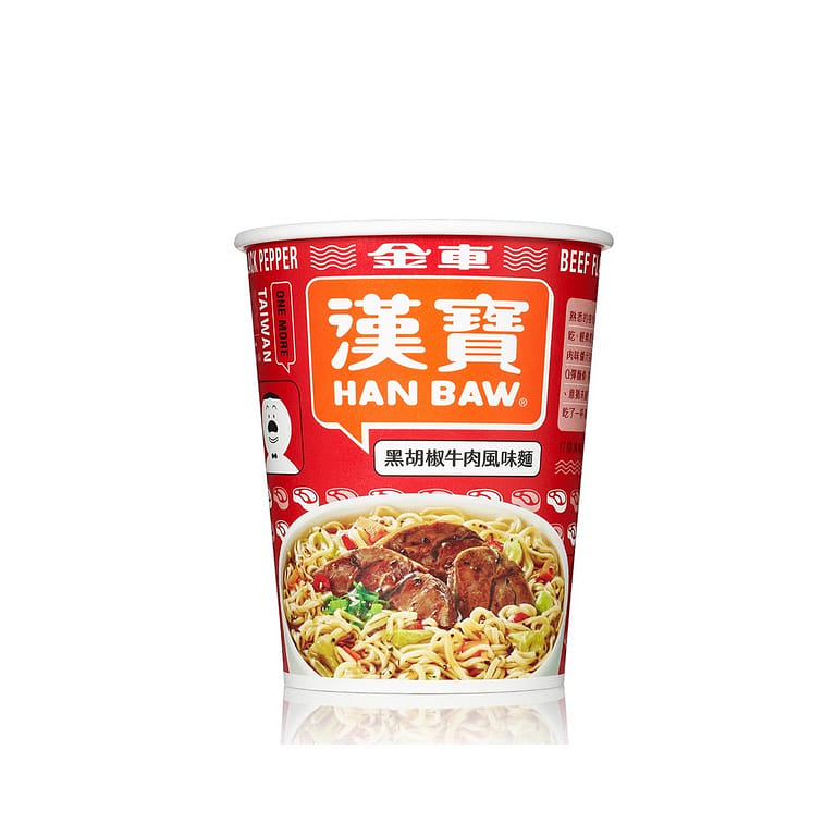 Kingcar Black Pepper Beef Flavor Instant Noodle Soup 74 กรัม
