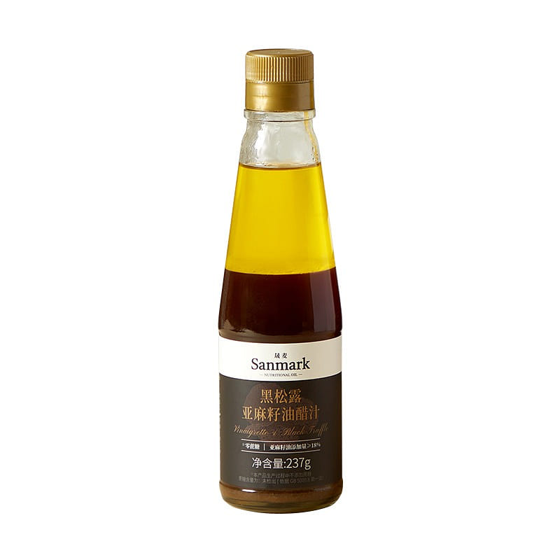 Shengmai Black Truffle Flaxseed Oil Vinegar Juice 237 g