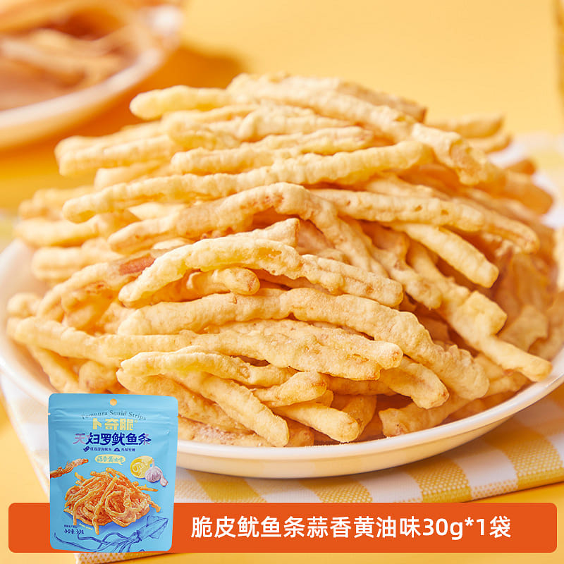 Fried shredded squid with garlic sauce 30g*1 bag 30 그램