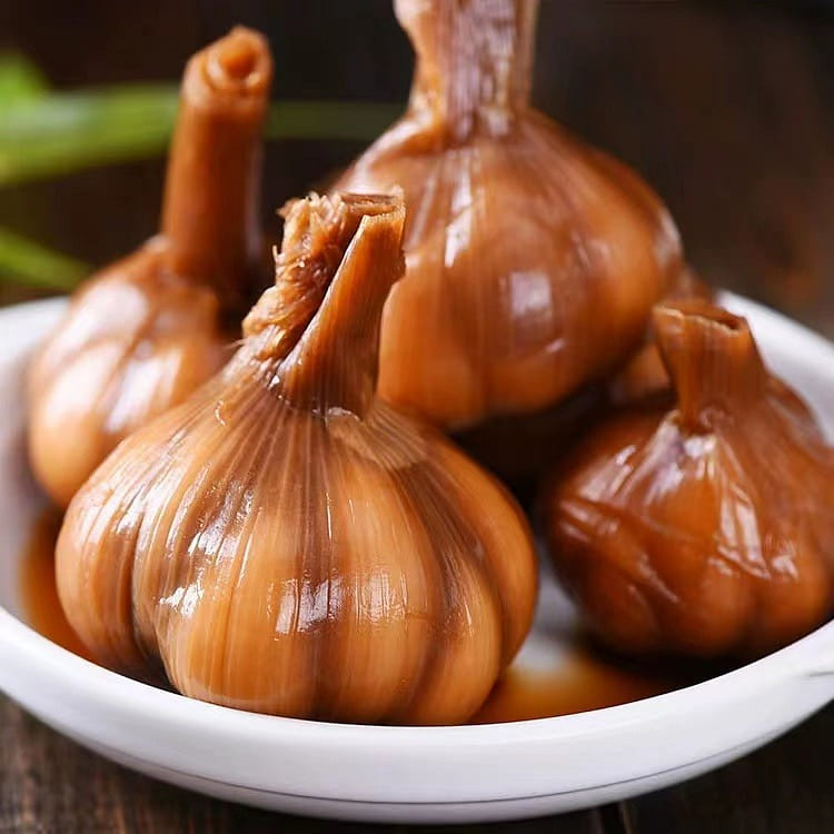 Ningbo Sweet and Sour Garlic, Fresh Pickled Sugar Garlic,Pickles,Hot pot partner 200 กรัม