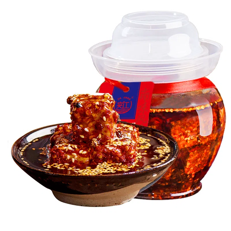 Jiajiang spicy tofu Sichuan specialty intangible cultural heritage southern flavor tofu 700g (with red oil, medium spicy) 700 그램