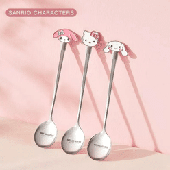Sanrio Stainless Steel Spoon- Mix 3Pcs 1 each
