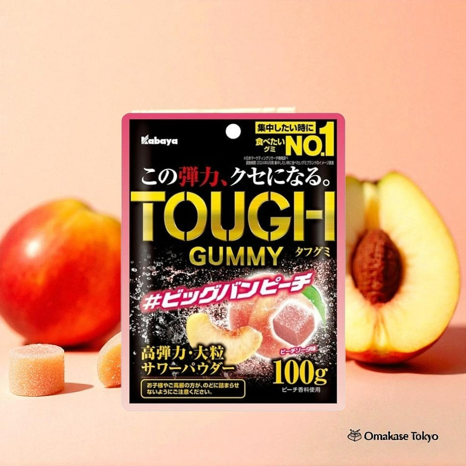 Kabaya Tough Gummy, Big Bang Peach 100 กรัม