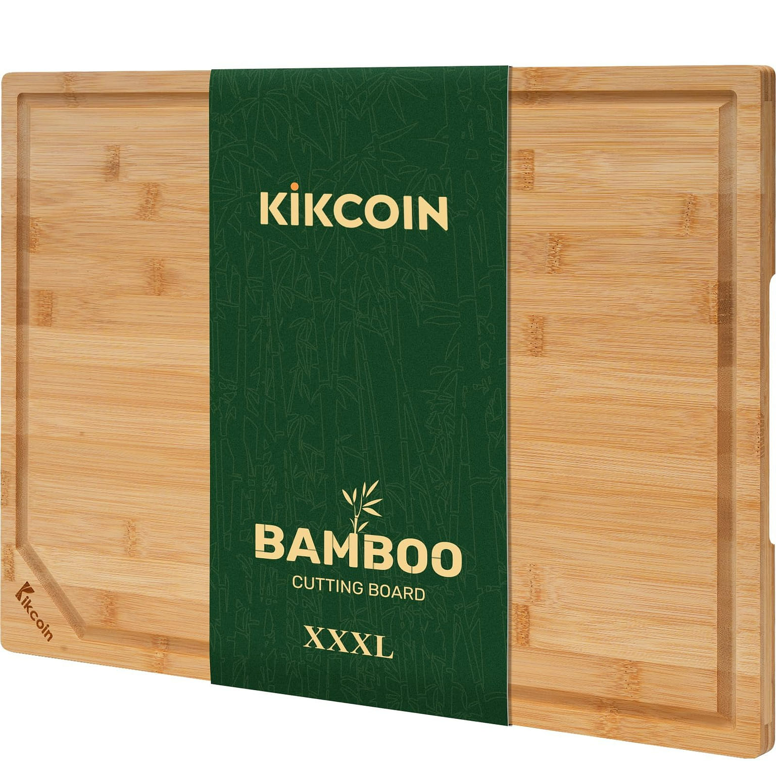 Bamboo Cutting Boards for Kitchen, Extra Large Wood Cutting Board 17.6" x 12" 1 ส่วน